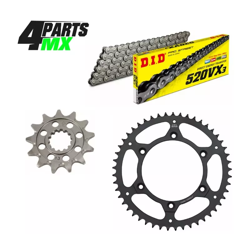 kit chaine 4MX DID VX3 250 YZ 99-25 et 450 YZF 01-25