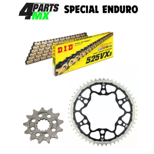 Kit Chaîne 4MX spécial ENDURO - SHERCO 250 à 300 SE-F 2014-2020