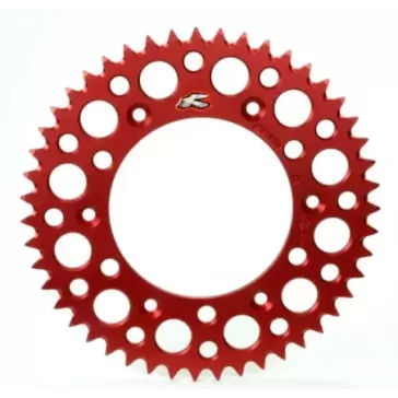 couronne alu renthal rouge pour CR/F 84-25 et BETA RR 13-22
