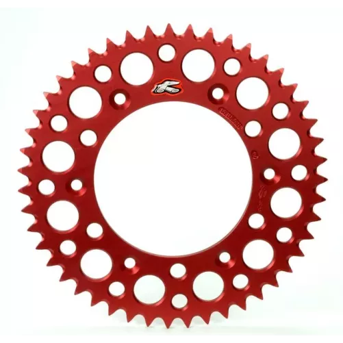 couronne alu renthal rouge pour CR/F 84-25 et BETA RR 13-22