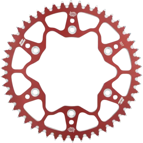 couronne alu MOTOMASTER RACING rouge CR/F