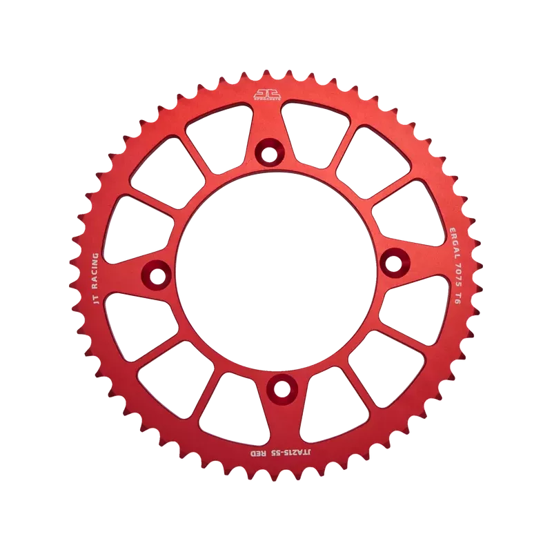 couronne alu JT 80 CR 96-02 et 85 CR 03-07 rouge 55 dents