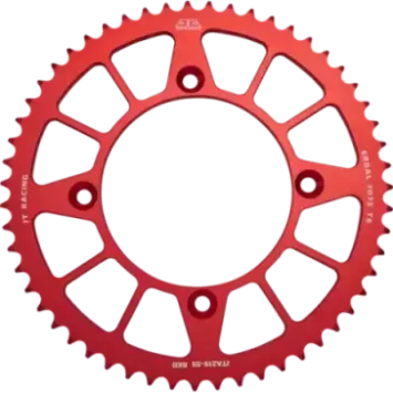 couronne alu JT 80 CR 96-02 et 85 CR 03-07 rouge 55 dents