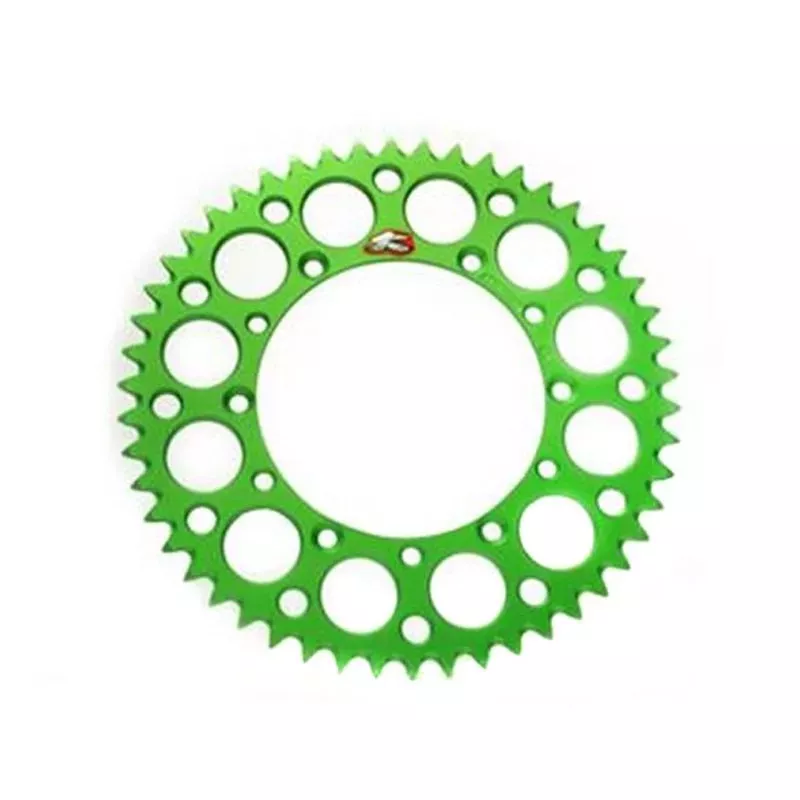 couronne alu RENTHAL KX/F verte