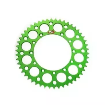 couronne alu RENTHAL 85 KX verte