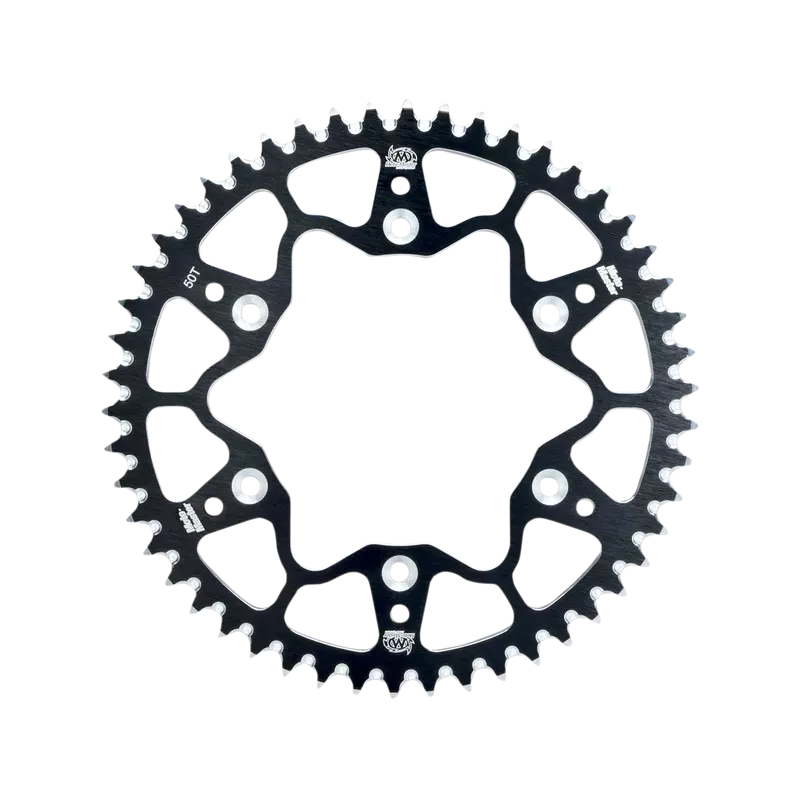 couronne alu MOTOMASTER noire 85 SX, 85 TC, 85 MC