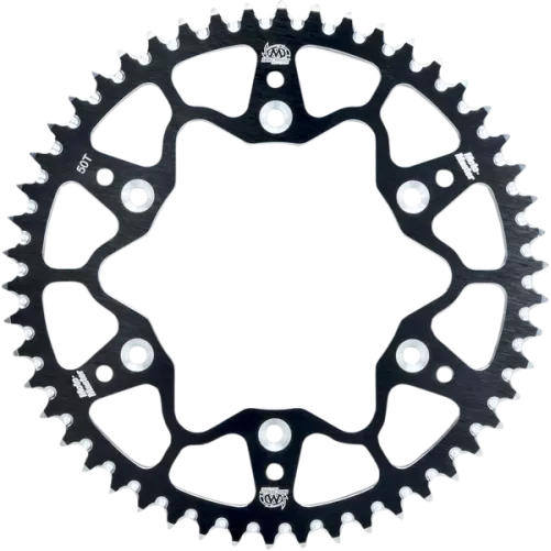 couronne alu MOTOMASTER noire 65 SX, 65 TC, 65 MC