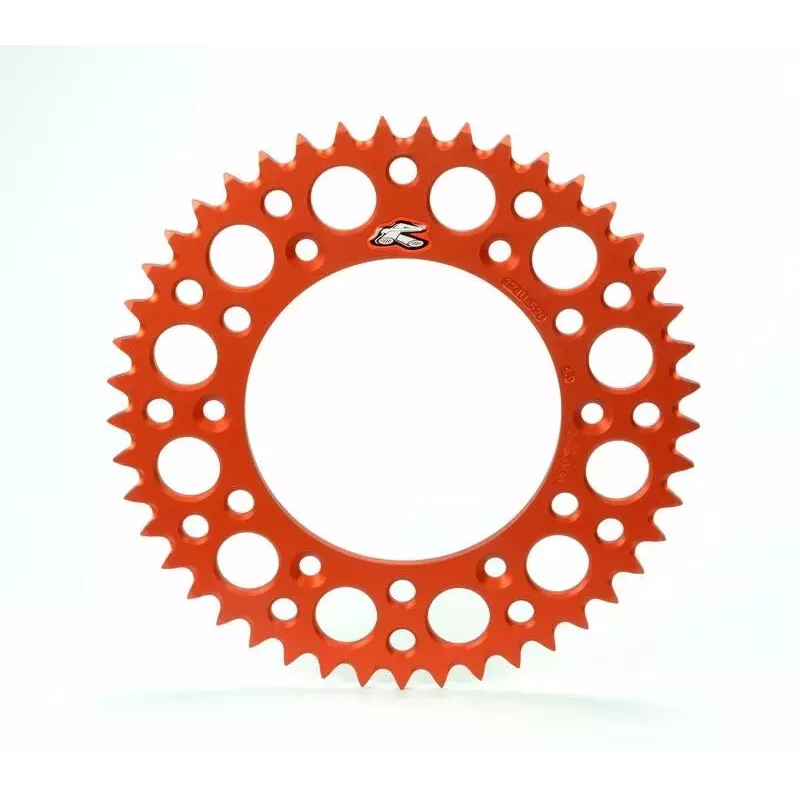 Couronne RENTHAL aluminium orange KTM / HVA / GASGAS