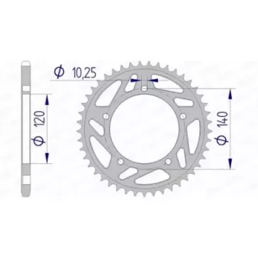 couronne alu AFAM 750 GSXR 92-17