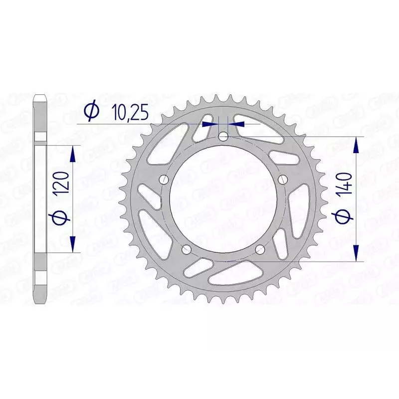 couronne alu AFAM 750 GSXR 92-17
