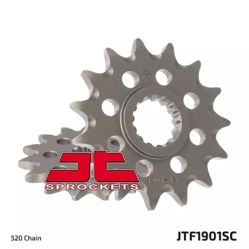 Pignon acier JT SPROCKETS acier anti-boue 1901-520 KTM - HVA - GASGAS