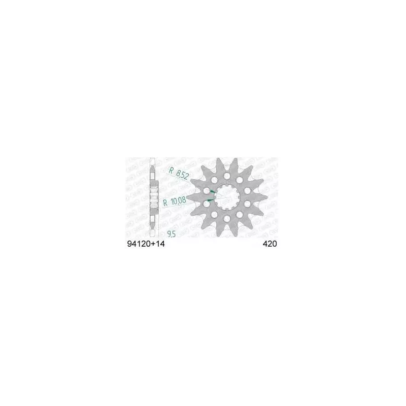 pignon AFAM 65 SX 01-23, 65 TC 14-23, 65 MC 21-23 14 dents