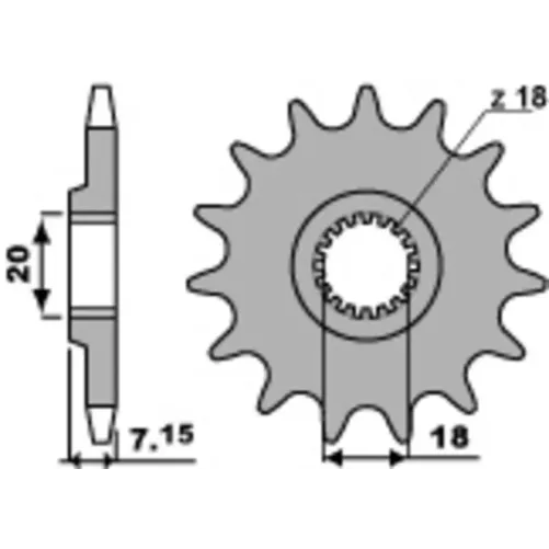 pignon 250 RM 86-08 PBR