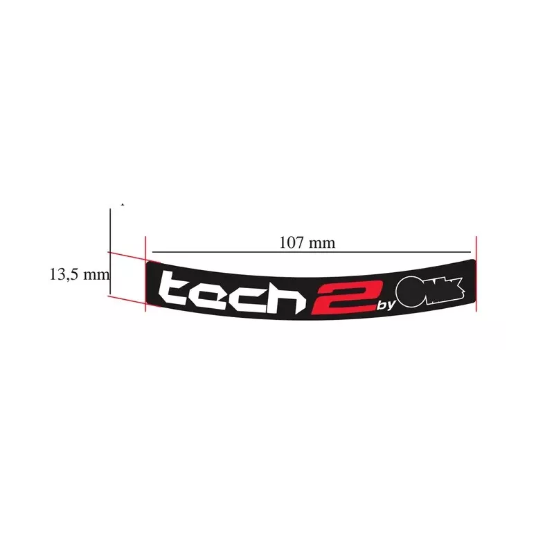 sticker jantes TECH2 by 4mx parts 2.50