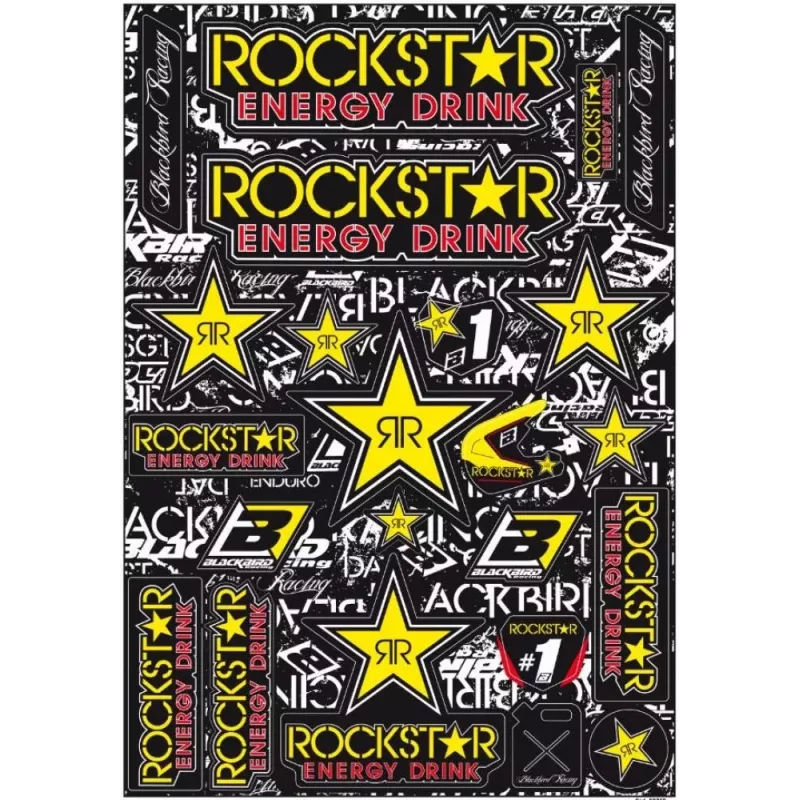 Planche de stickers BLACKBIRD Rockstar Energy