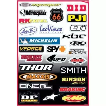 planche adhésive FACTORY EFFEX kit sponsor