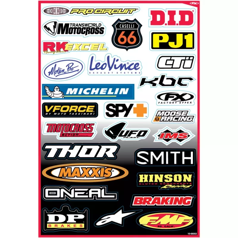 planche adhésive FACTORY EFFEX kit sponsor