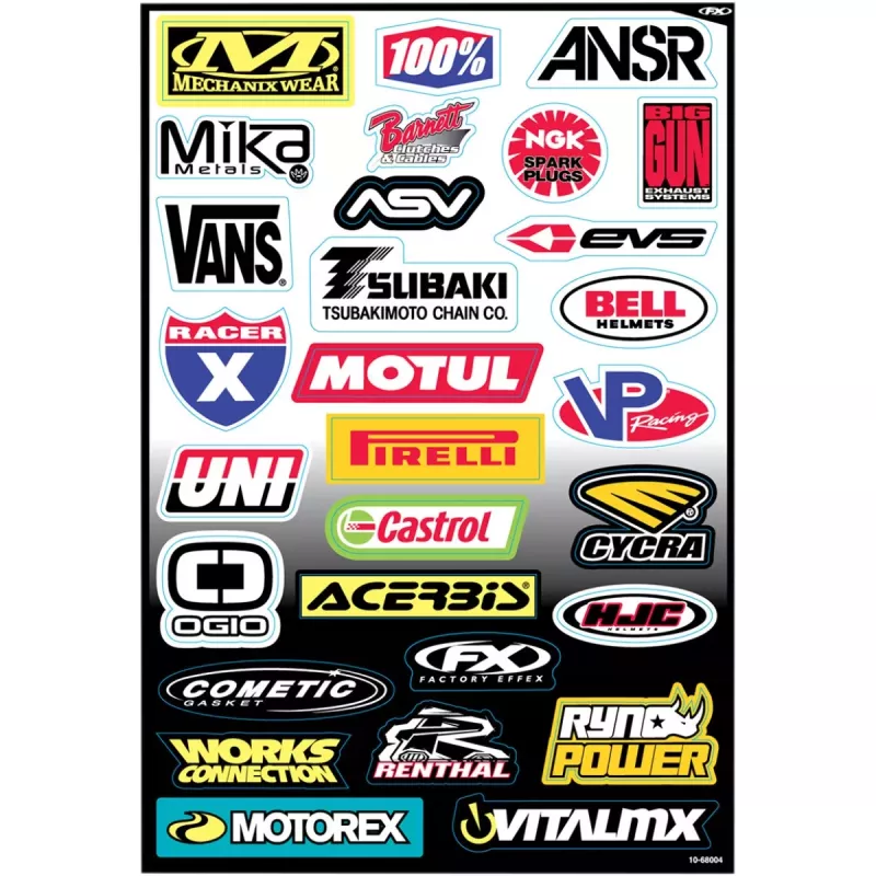planche adhésive FACTORY EFFEX kit sponsor