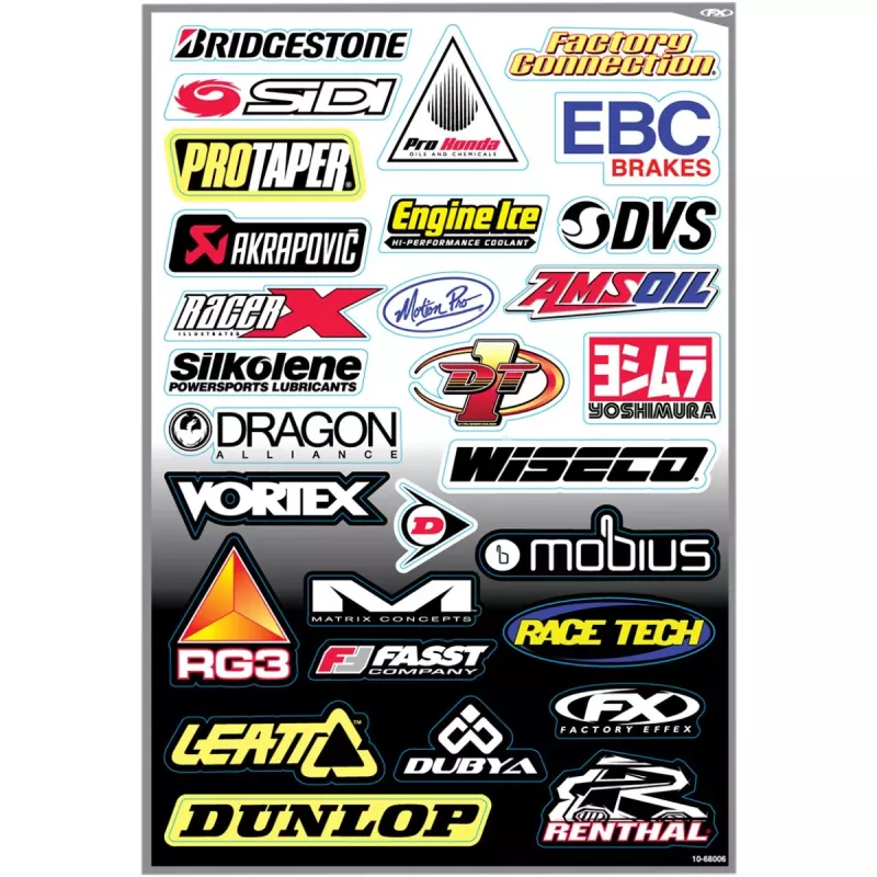 planche adhésive FACTORY EFFEX kit sponsor