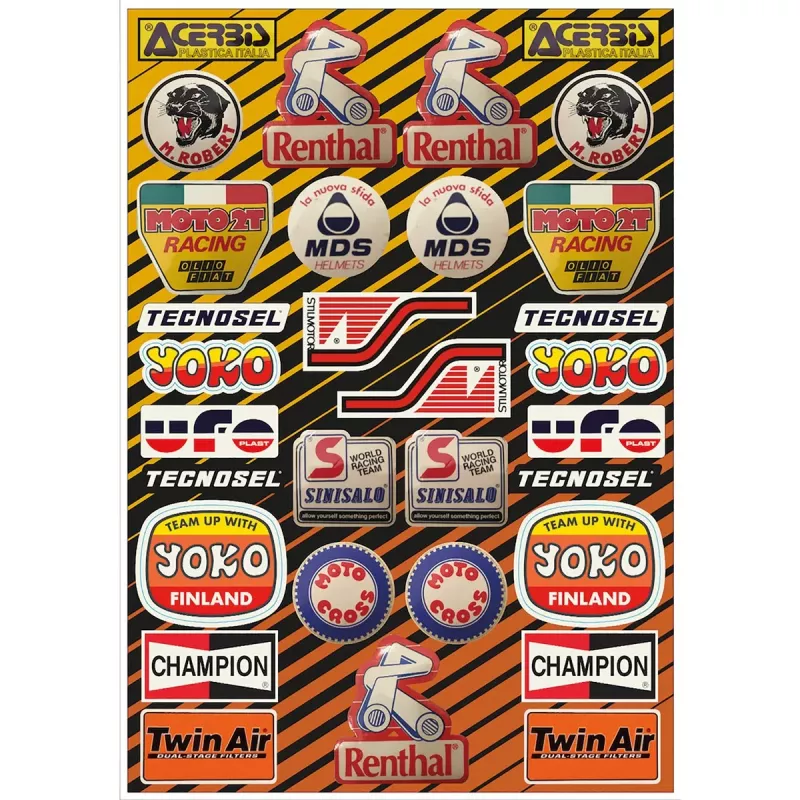 planche adhésive TECNOSEL logo sponsor