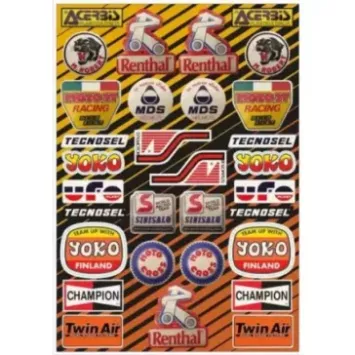 planche adhésive TECNOSEL logo sponsor