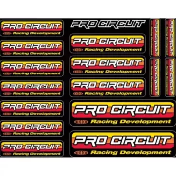 planche sticker PRO CIRCUIT logo