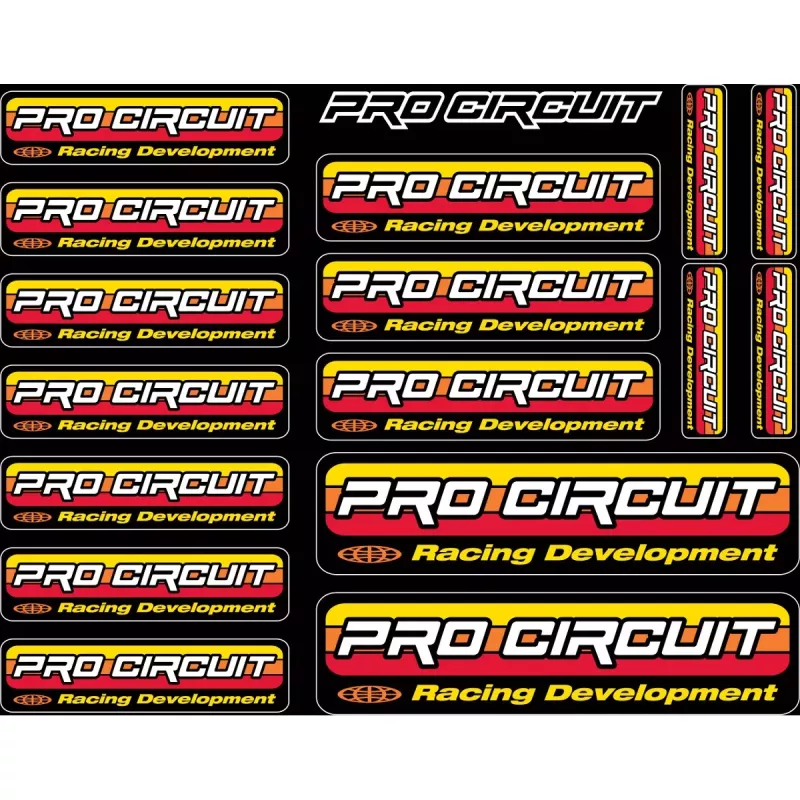 planche sticker PRO CIRCUIT logo