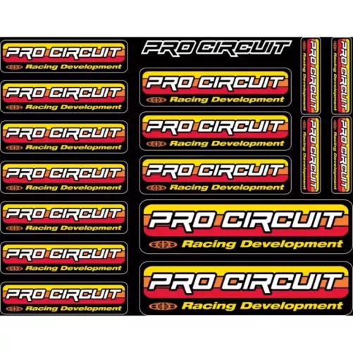 planche sticker PRO CIRCUIT logo