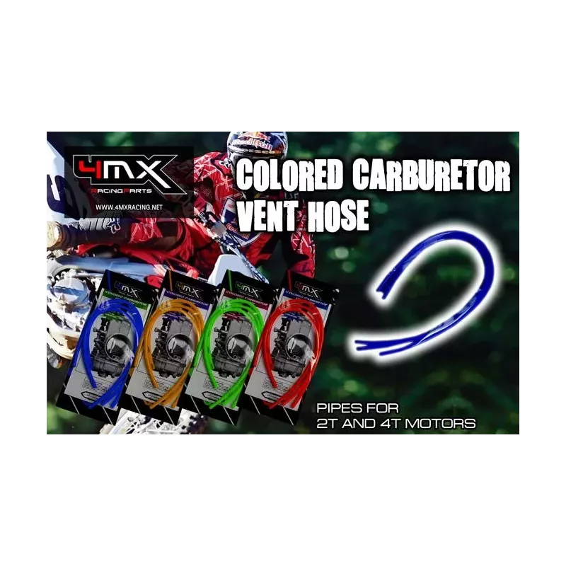 kit 5 durites carbu vertes 4MX