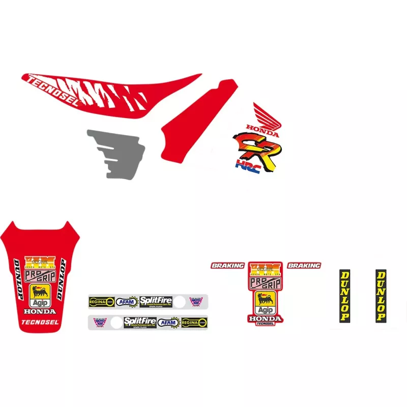 Kit deco TECNOSEL Replica HONDA 125 CR 91-92, 250 CR 90-91