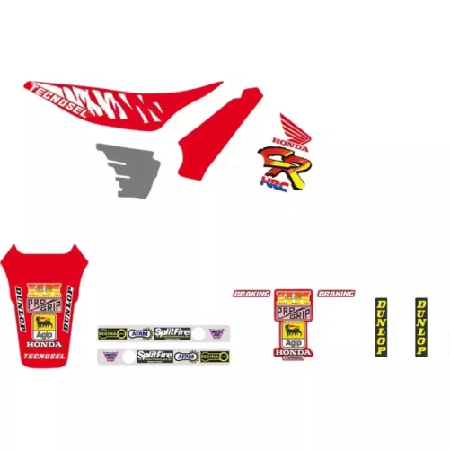Kit deco TECNOSEL Replica HONDA 125 CR 91-92, 250 CR 90-91