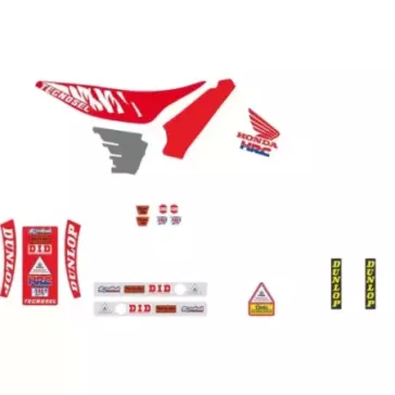 Kit deco TECNOSEL Replica HONDA 125 CR 91-92, 250 CR 90-91 USA