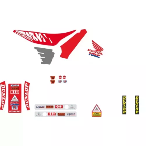 Kit deco TECNOSEL Replica HONDA 125 CR 91-92, 250 CR 90-91 USA