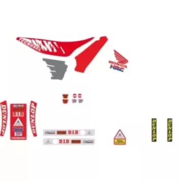 Kit deco TECNOSEL Replica HONDA 125 CR 91-92, 250 CR 90-91 USA