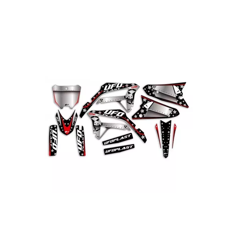 kit deco UFO STARDUST Noir 450 CRF 21-24, 250 CRF 22-24
