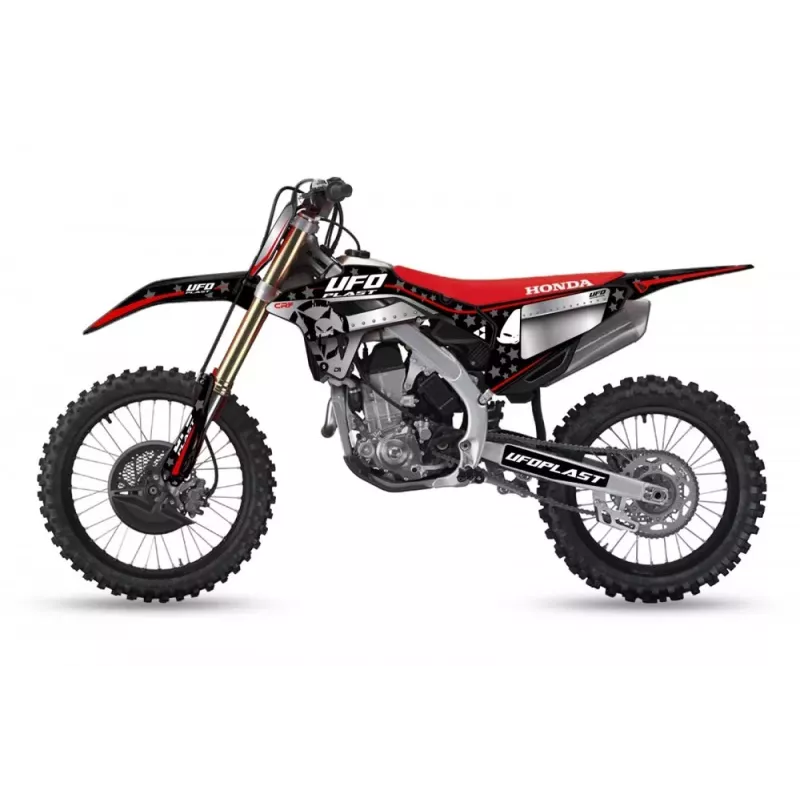 kit deco UFO STARDUST Noir 450 CRF 21-24, 250 CRF 22-24