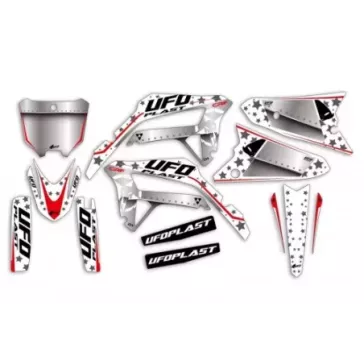 kit deco UFO STARDUST Blanc 450 CRF 21-24, 250 CRF 22-24