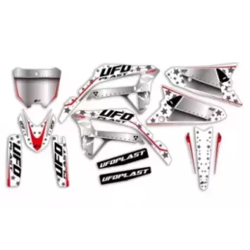 kit deco UFO STARDUST Blanc 450 CRF 21-24, 250 CRF 22-24
