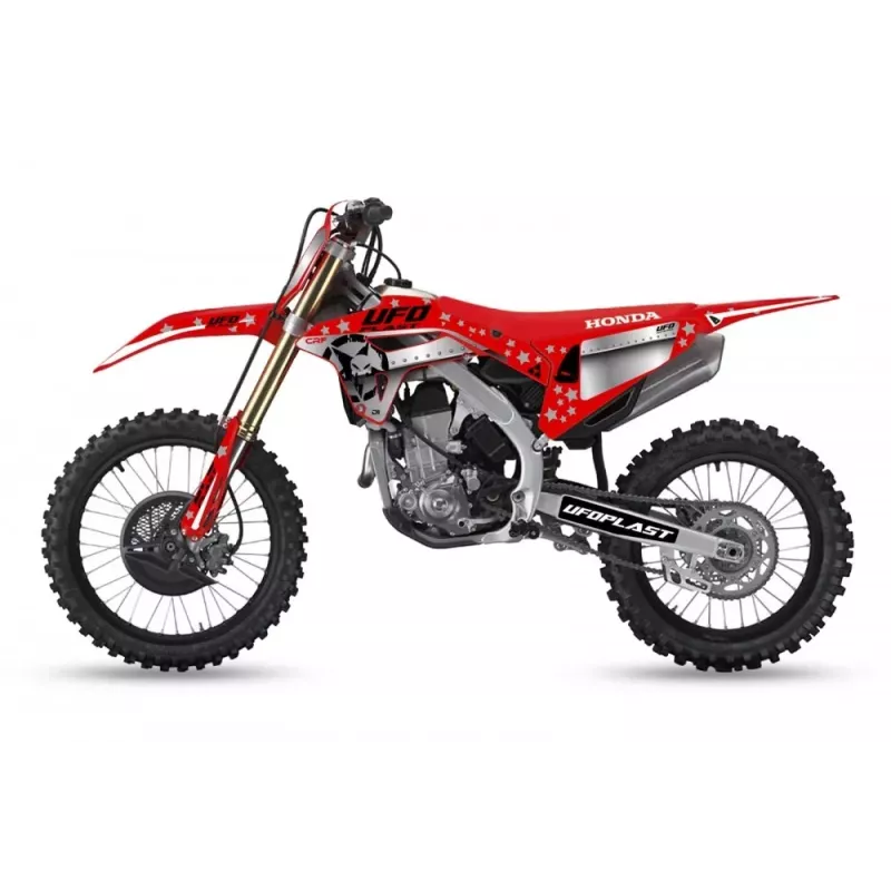 kit deco UFO STARDUST Rouge 450 CRF 21-24, 250 CRF 22-24