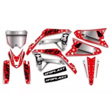 kit deco UFO STARDUST Rouge 450 CRF 21-24, 250 CRF 22-24