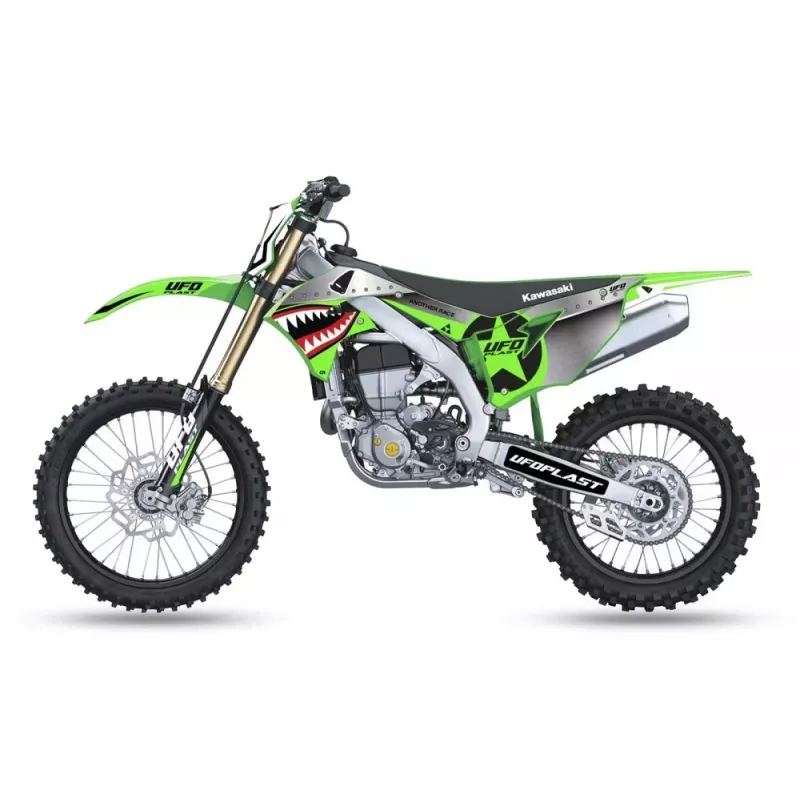 kit deco UFO GENERAL Blanc/Vert 250 KXF 2021-2024 / 450 KXF 2019-2023
