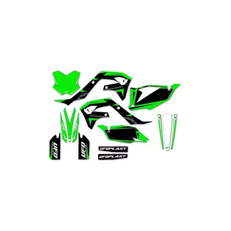 kit deco UFO APODIS Vert/Blanc 250 KXF 2021-2024 / 450 KXF 2019-2023