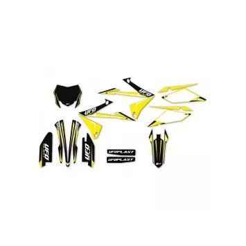 kit deco UFO APODIS Noir 250 RMZ 2019-2024 / 450 RMZ 2018-2024