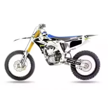 kit deco UFO APODIS Blanc 250 RMZ 2019-2024 / 450 RMZ 2018-2024