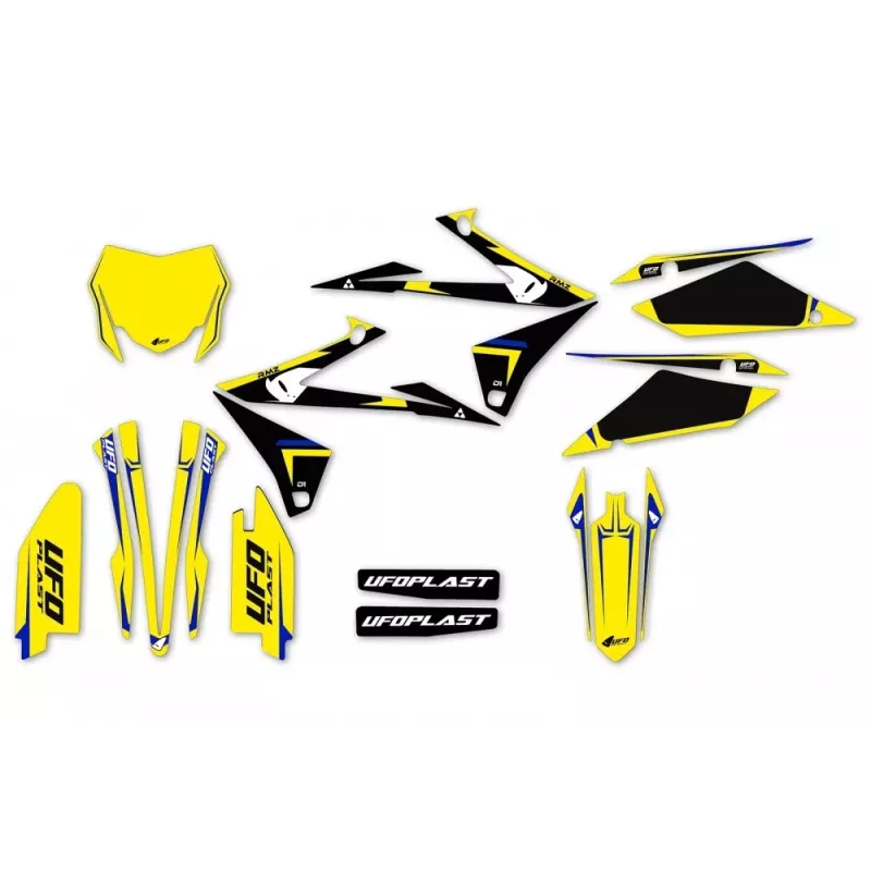 kit deco UFO APODIS Jaune 250 RMZ 2019-2024 / 450 RMZ 2018-2024