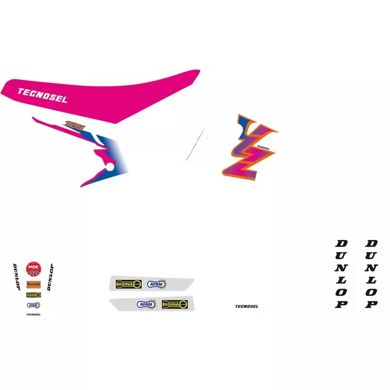 Kit deco TECNOSEL Replica TEAM YAMAHA 125 YZ 93-95