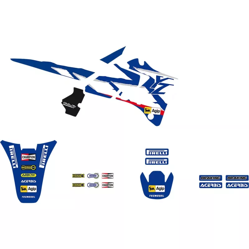 Kit deco TECNOSEL Replica TEAM YAMAHA 125/250 YZ 96-99