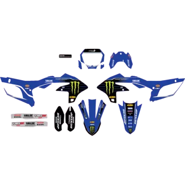 Kit déco complet D'Cor Team Yamaha Star Racing 450 YZF 2023 blue edition
