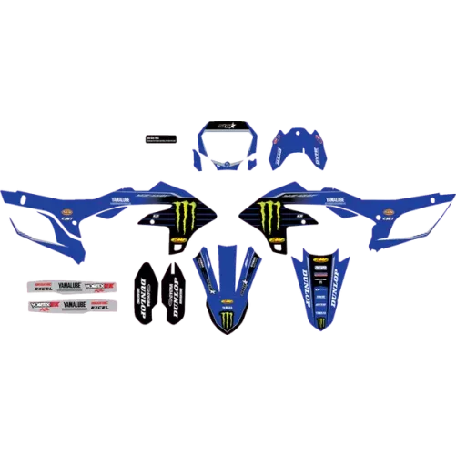 Kit déco complet D'Cor Team Yamaha Star Racing 450 YZF 2023 blue edition
