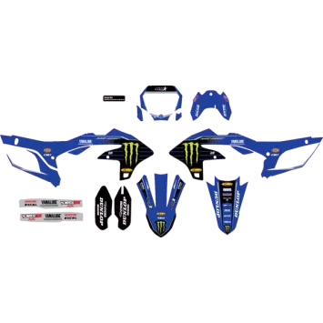 Kit déco complet D'Cor Team Yamaha Star Racing 450 YZF 2023 blue edition
